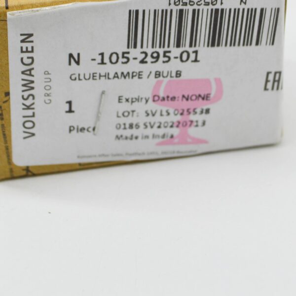 N 10529501 - NEW VOLKSWAGEN JETTA A6 FRONT FOG LAMP BULB N10529501 ORIGINAL